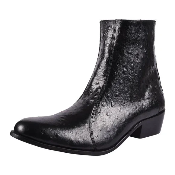 Libertyzeno | Shoes | Libertyzeno Mens Ostrich Print Leather  display picture 3